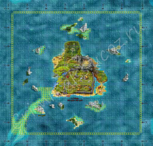 Карта океана М 1:1